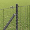 Poteau de clôture. 26 pcs Gris 3,2 x 3,2 x 185 cm 528482528482
