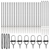 Poteau de clôture. 26 pcs Gris 3,2 x 3,2 x 185 cm 528482528482