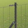 Clôture avec poteau Gris 1,5 x 10 m Acier 528500528500