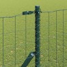 Clôture avec poteau Vert 1,6 x 10 m Acier et PVC 528536528536