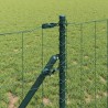 Clôture avec poteau Vert 0,6 x 10 m Acier et PVC 528538528538