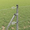 Poteau de clôture. Argenté 50 x 0,5 m (maille 19 x 19 mm) Acier 528542528542
