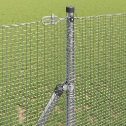Poteau de clôture. Argenté 25 x 1 m (maille 12 x 12 mm) Acier 528567528567