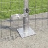 Poteau de clôture. 26 pcs Gris 3,2 x 3,2 x 160 cm 528588528588