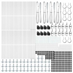 Poteau de clôture. 52 pcs Gris 3,2 x 3,2 x 170 cm 528590528590