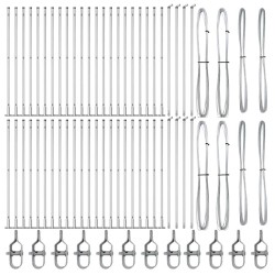 Poteau de clôture. 52 pcs Gris 3,2 x 3,2 x 130 cm 528607528607