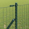 Clôture avec poteau Vert 1,4 x 10 m Acier et PVC 528626528626