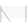 Clôture avec poteau Vert 1,2 x 10 m Acier et PVC 528627528627