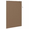 Store enrouleur avec des rideaux Marron 140 x 220 cm Bambou 528636528636