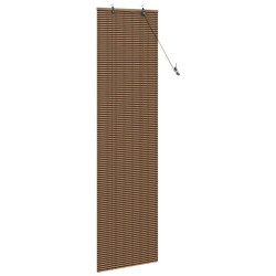 Store enrouleur avec des rideaux Marron 60 x 220 cm Bambou 528638528638