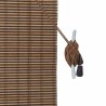 Store enrouleur avec des rideaux Marron 60 x 220 cm Bambou 528638528638