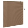 Store enrouleur avec des rideaux Marron 140 x 160 cm Bambou 528640528640