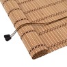 Store enrouleur avec des rideaux Nature 110 x 220 cm Bambou 528643528643