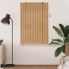 Store enrouleur avec des rideaux Nature 120 x 160 cm Bambou 528645528645