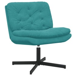 Fauteuil relaxant pivotant Turquoise 63 x 75 x 76 cm Velours 528646528646