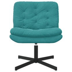Fauteuil relaxant pivotant Turquoise 63 x 75 x 76 cm Velours 528646528646