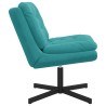 Fauteuil relaxant pivotant Turquoise 63 x 75 x 76 cm Velours 528646528646