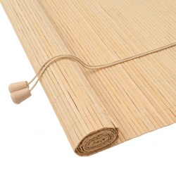 Store enrouleur avec des rideaux Nature 100 x 160 cm Bambou 528660528660