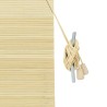 Store enrouleur avec des rideaux Nature 100 x 160 cm Bambou 528660528660