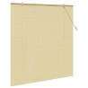 Store enrouleur avec des rideaux Nature 140 x 160 cm Bambou 528665528665