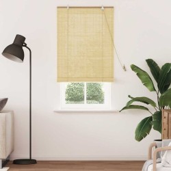 Store enrouleur avec des rideaux Nature 80 x 220 cm Bambou 528668528668