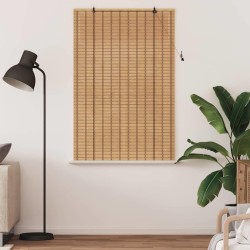 Store enrouleur avec des rideaux Nature 100 x 160 cm Bambou 528669528669