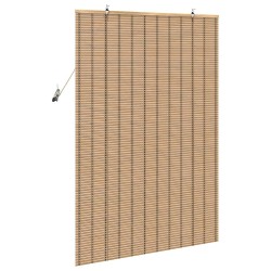 Store enrouleur avec des rideaux Nature 100 x 160 cm Bambou 528669528669