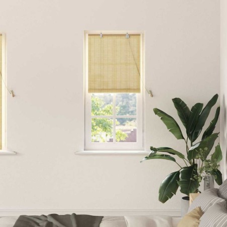 Store enrouleur avec des rideaux Nature 60 x 160 cm Bambou 528671528671
