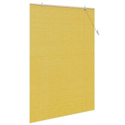 Store enrouleur avec des rideaux Jaune 140 x 220 cm Bambou 528673528673