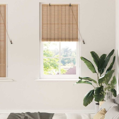 Store enrouleur avec des rideaux Nature 90 x 160 cm Bambou 528676528676