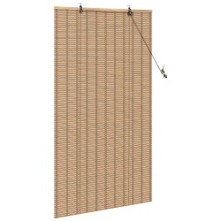 Store enrouleur avec des rideaux Nature 90 x 160 cm Bambou 528676528676