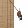 Store enrouleur avec des rideaux Nature 90 x 160 cm Bambou 528676528676