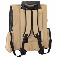 Chariot pour animaux de compagnie 3 en 1 Design Sable 48 x 32 x (57-106) cm Tissu Oxford 528678528678