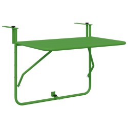 Table Suspendue de Balcon Vert 60 x 39 x 65 cm Acier 528692528692