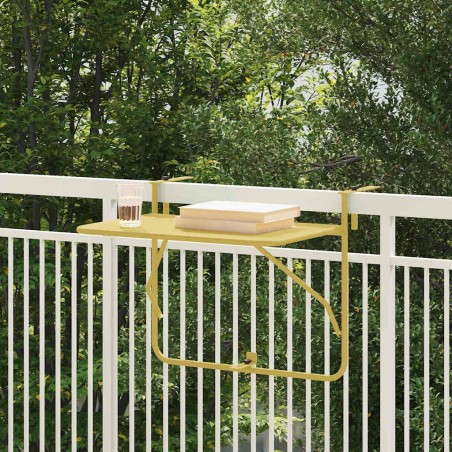 Table Suspendue de Balcon Doré 60 x 39 x 65 cm Acier 528693528693
