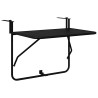 Table Suspendue de Balcon Noir 60 x 39 x 65 cm Acier 528694528694