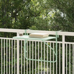 Table Suspendue de Balcon Vert menthe 60 x 39 x 65 cm Acier 528697528697