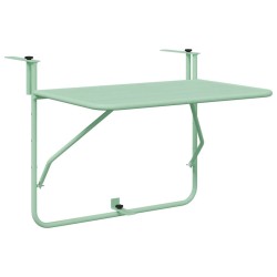 Table Suspendue de Balcon Vert menthe 60 x 39 x 65 cm Acier 528697528697
