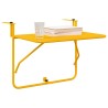 Table Suspendue de Balcon Jaune 60 x 39 x 65 cm Acier 528699528699