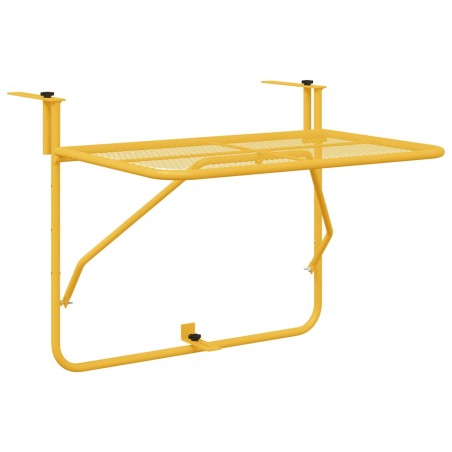 Table Suspendue de Balcon Moutarde 60 x 39 x 65 cm Acier 528700528700