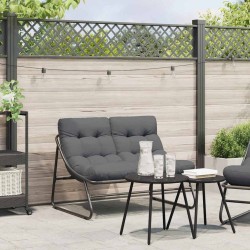 Mobilier de jardin Noir 110 x 81 x 71 cm Acier enduit de poudre 528701528701