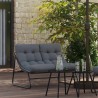 Mobilier de jardin Noir 110 x 81 x 71 cm Acier enduit de poudre 528701528701