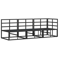 Mobilier de jardin 3 Pièce Noir et anthracite Métal 528704528704