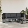 Mobilier de jardin 3 Pièce Noir et anthracite Métal 528705528705