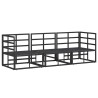 Mobilier de jardin 3 Pièce Noir et anthracite Métal 528705528705