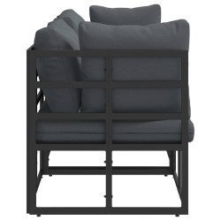 Mobilier de jardin 3 Pièce Noir et anthracite Métal 528705528705