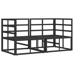 Mobilier de jardin 2 Pièce Noir et anthracite Métal 528706528706