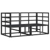 Mobilier de jardin 2 Pièce Noir et anthracite Métal 528706528706