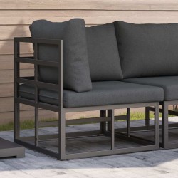 Mobilier de jardin Noir et anthracite 71,5 x 71,5 x 71 cm Métal 528707528707