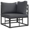 Mobilier de jardin Noir et anthracite 71,5 x 71,5 x 71 cm Métal 528707528707